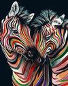Colorful Zebras Paint by Numbers