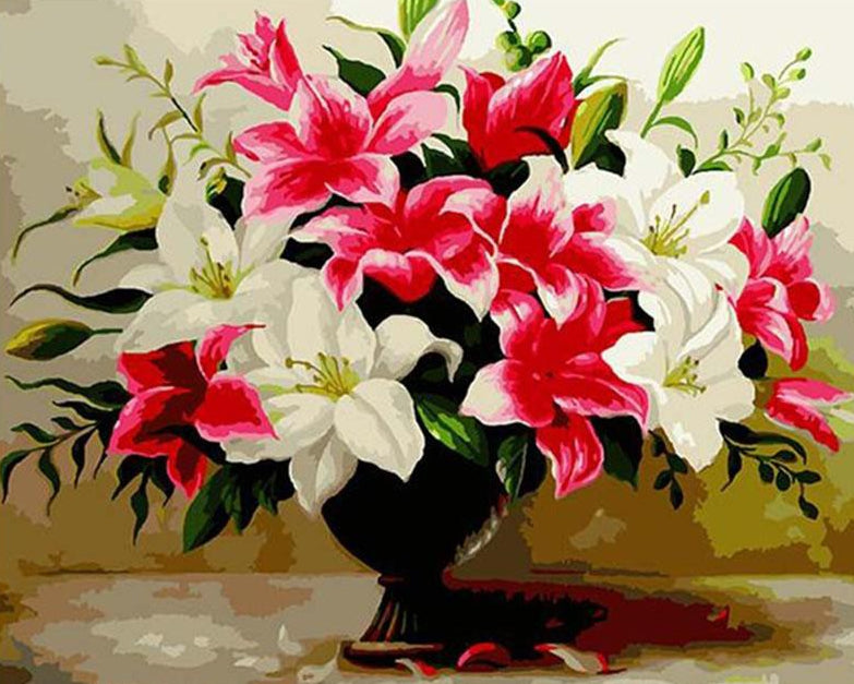 Colorful lilies Paint by Numbers