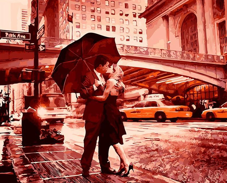 Couple Kissing Paint by Numbers