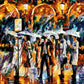 Crowd on Street Paint by Numbers