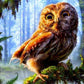 Owl in the Forest Painting by Numbers