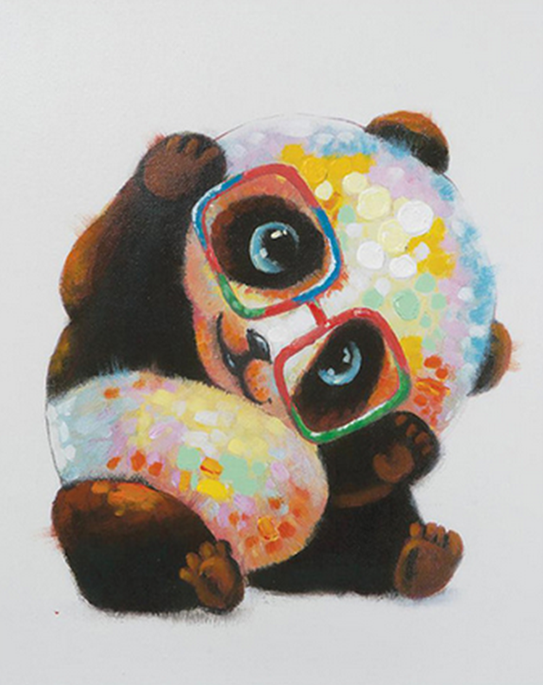 Colorful Panda Paint by Numbers