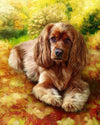 Cute Puppy Painting by Numbers