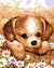 Cute Puppy Paint by Numbers