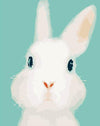 White Bunny Paint by Numbers