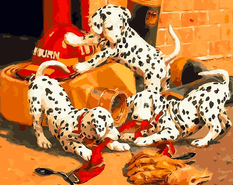 Dalmatian Puppies Paint by Numbers