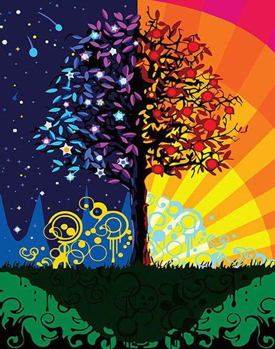 Day & Night DIY Painting Kit