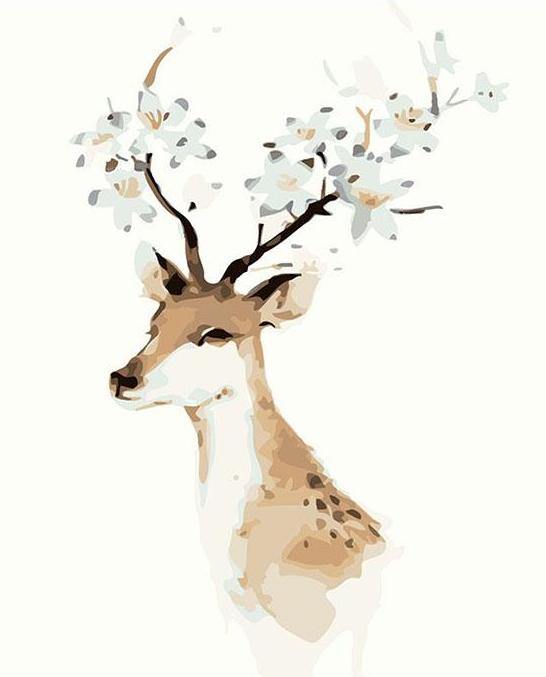 Fantasy Deer Antlers Paint by Numbers