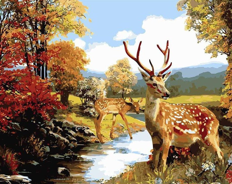 Deer Paint by Numbers Kit