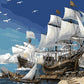 Docked & Sailing Boats Paint by Numbers