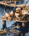 Dogs &amp; Ducks Paint by Numbers