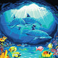 Dolphins & Fish Paint by Numbers