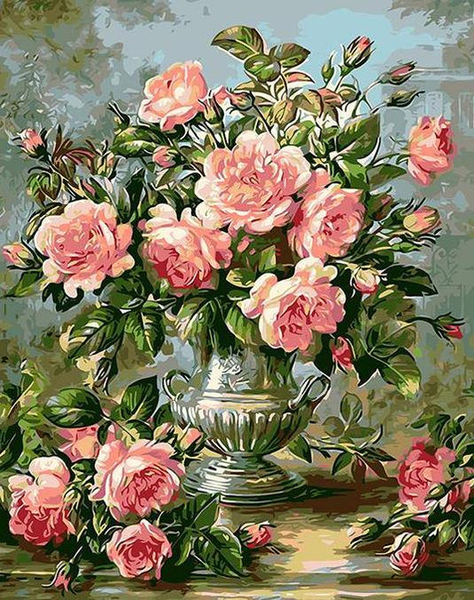 Elegant Roses Paint by Numbers