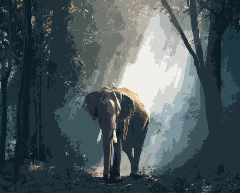Elephant in the Forest Painting Kit