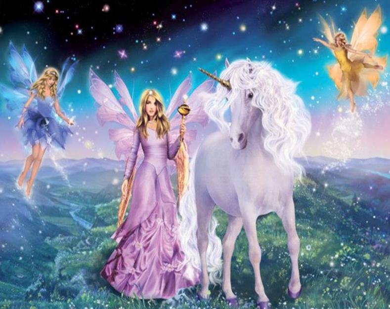 Fairies & Unicorn Paint by Numbers