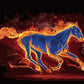 Fire Horse Fantasy Paint by Numbers