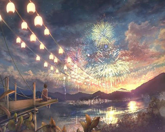 Fireworks Paint by Numbers