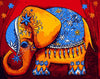 Floral Elephant Paint by Numbers