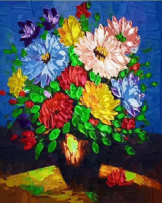 Flowers Paint by Numbers Kit