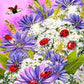 Flowers & Ladybugs Paint by Numbers