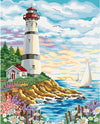 Flowers &amp; Light House Paint by Numbers