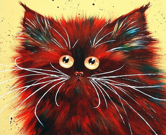 Fluffy Cat Paint by Numbers