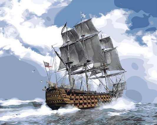 Giant Ship Painting by Numbers