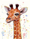 Giraffe Head Painting by Numbers