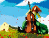 Girl Playing Violin Painting by Numbers
