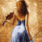 Girl Playing Guitar Paint by Numbers