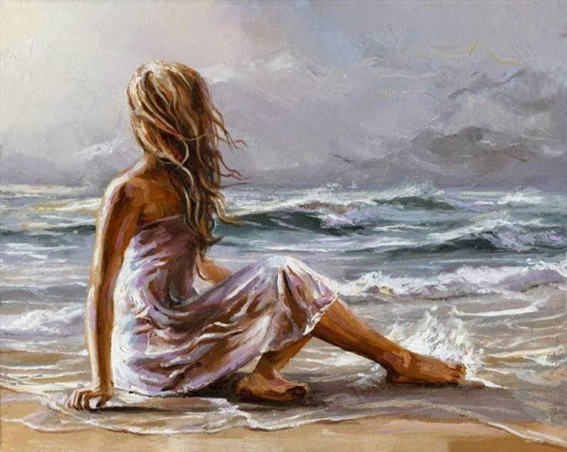 Girl on the Beach Painting Kit