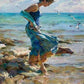 Girl at the Beach Painting by Numbers