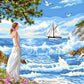Girl on Seaside Paint by Numbers