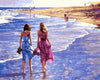 Girls on Beach Paint by Numbers