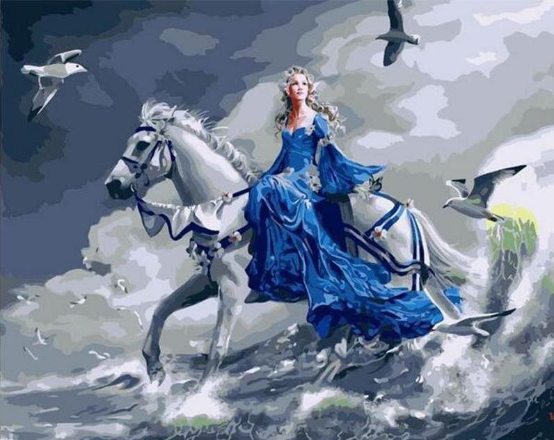 Lady & Horse Paint by Numbers