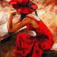 Lady & Hat Paint by Numbers