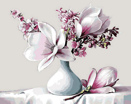 Gorgeous Magnolia Paint by Numbers