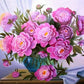 Gorgeous Pink Flowers Paint by Numbers