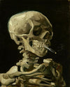 Head of Skeleton Smoking Paint by Numbers