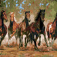 Herd of Horses Paint by Numbers