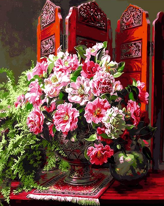 Home Decor Flowers Paint by Numbers