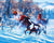 Horses in Snow Paint by Numbers