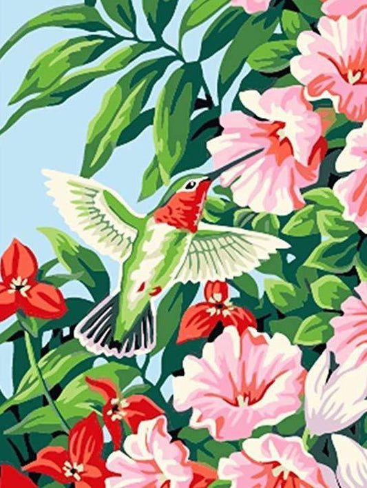 Bird & Flowers Paint by Numbers