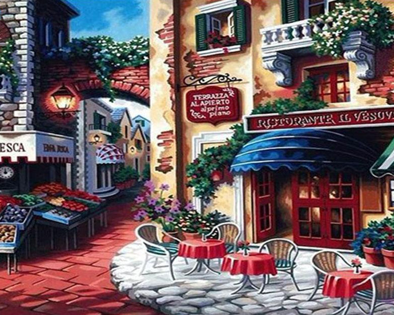 Italian Coffee Shop Paint by Numbers