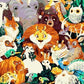 Jungle Animals & Birds Paint by Numbers