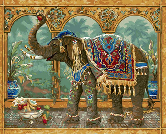 King's Elephant Paint by Numbers