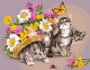 Kittens &amp; Flowers Paint by Numbers