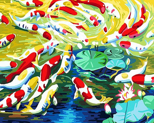 Koi Fish Paint by Numbers