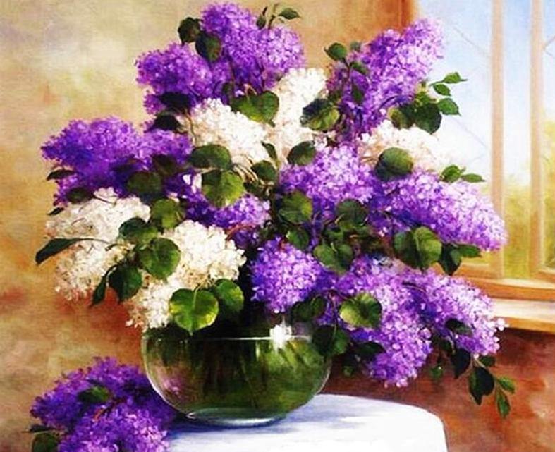Lilac Bouquet Paint by Numbers