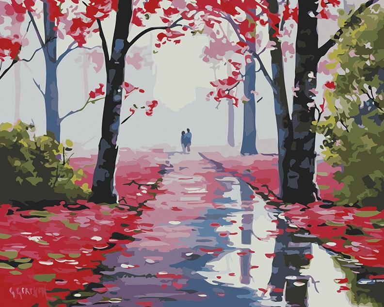 Lovers Stroll  Paint by Numbers